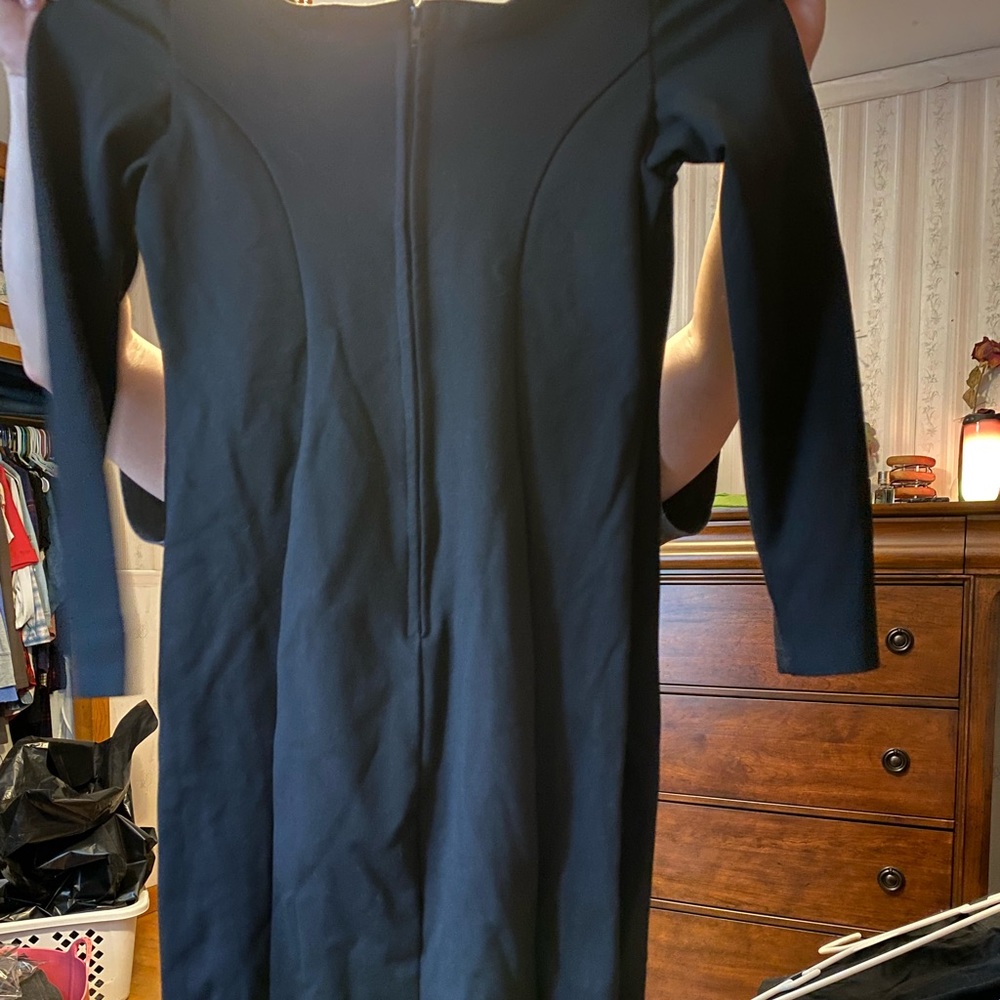 Unique Vintage  black pencil dress